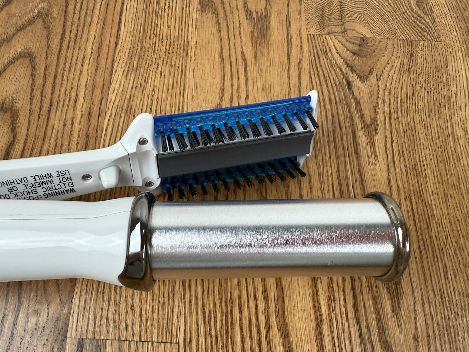 InStyler Wet to Dry Rotating Curling Iron Brush IS2.2-1001 Blue 1.25" TESTED