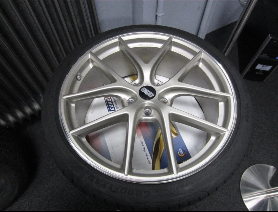 • Komplettsatz BBS • Unlimited Mercedes E450 Edel WEISSGOLD  SEIDENMATT 🎄🎁 - Bild 2 von 4