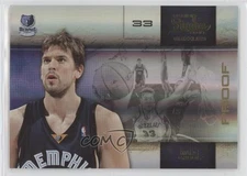 2009-10 Panini Studio Proofs Gold /49 Marc Gasol #36