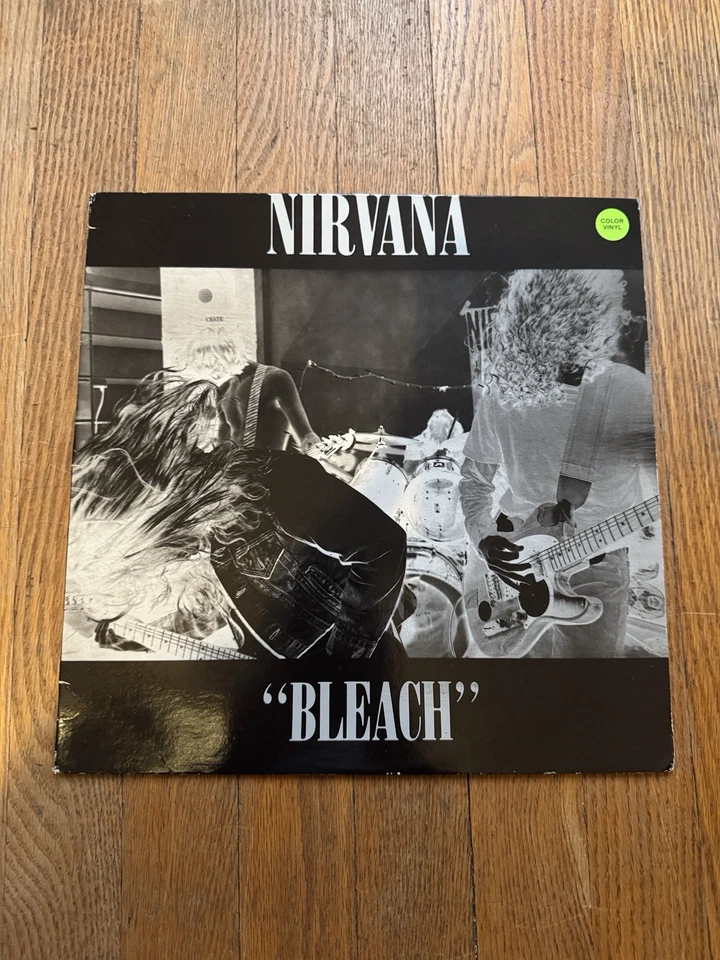 Nirvana - Bleach LP RARE 1992 TRANSLUCENT PINK COLOR VINYL SUB POP Foto 4 de 4