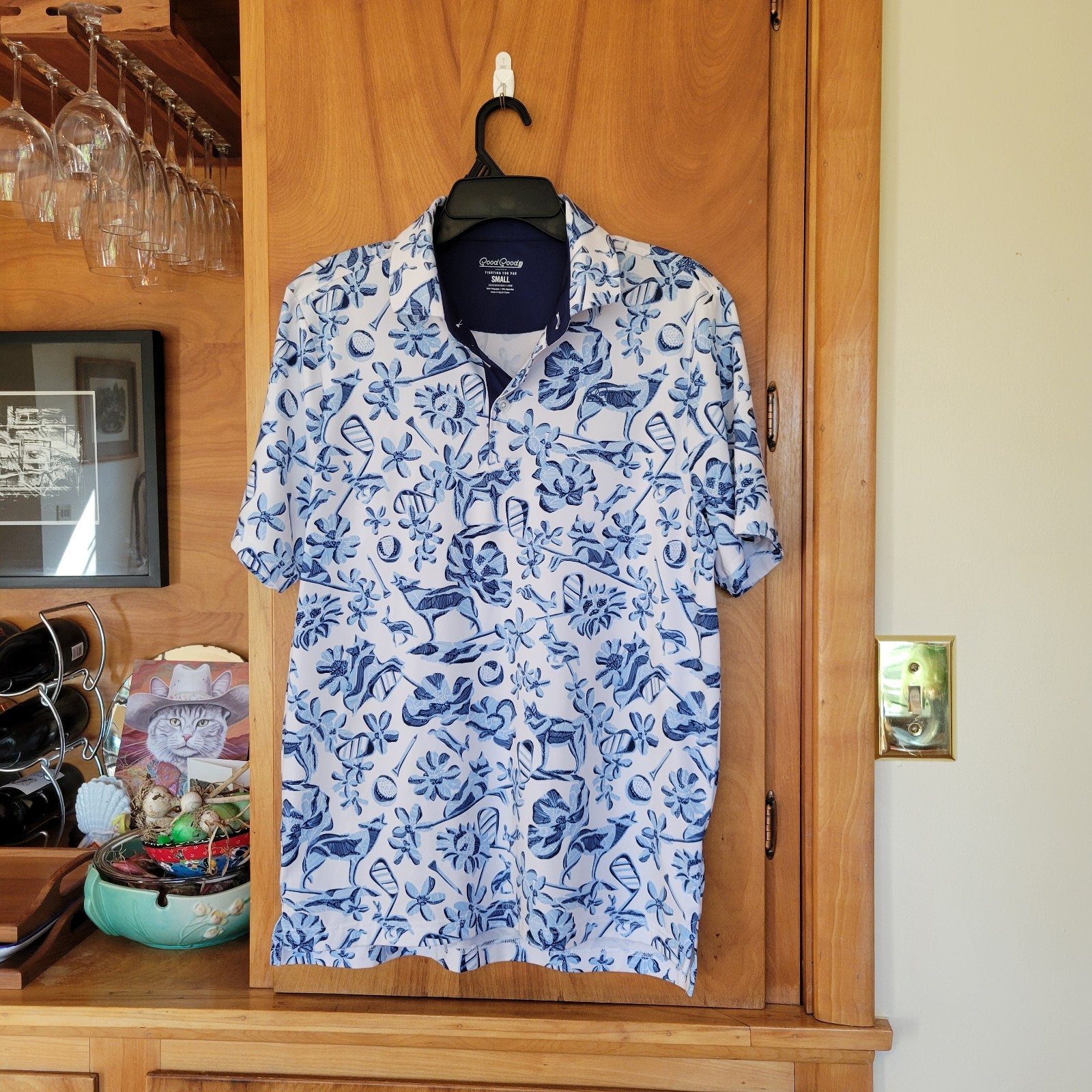 Good Good Golf Patterned Performance Stretch Polo… - image 2