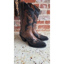 Brown and Black boots