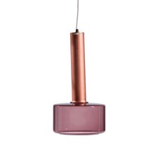 Tapio Wirkkala for Idman Finnish Glass Pendant Light - Cranberry