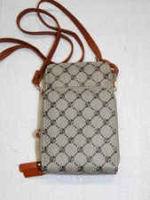 Unbranded Gray Patterned 3-part Wallet / Sholder Bag - Used