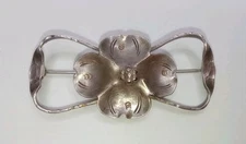 Stewart Nye Sterling Single Dogwood Blossom Brooch Pin VTG SIGNED