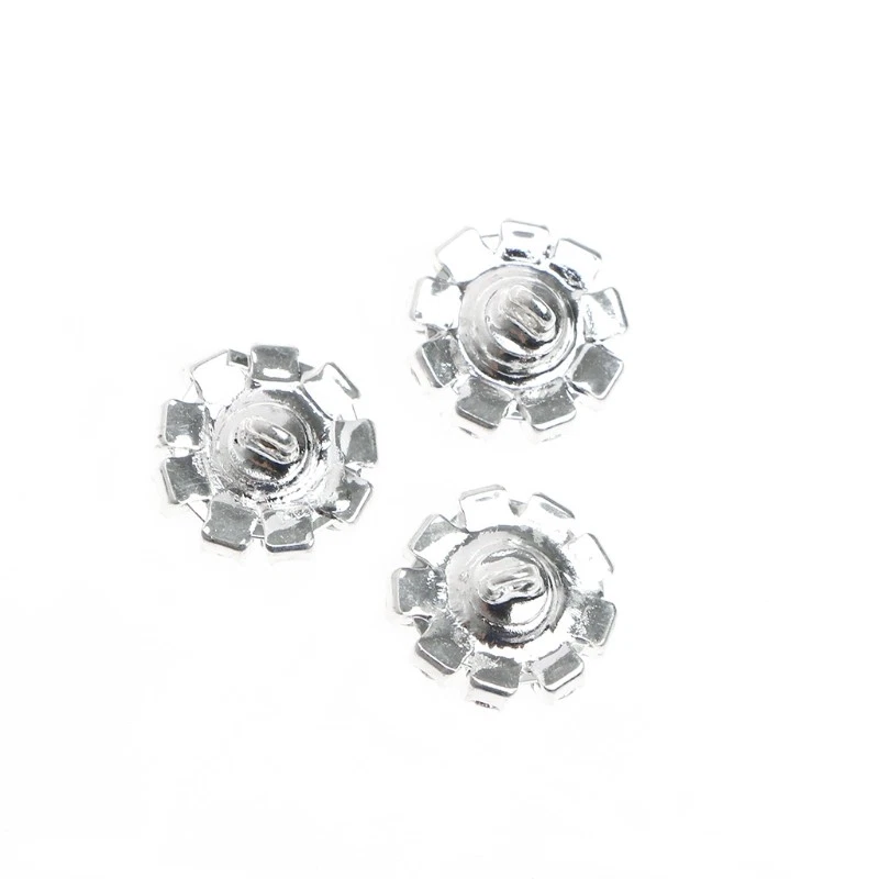 5Pcs 12mm Round for Rhinestone Shank Button Sewing Craft Embellishment DIY - Image 3 of 4