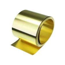 Brass Sheet Roll, 0.1MM x 50MM x 1M, Metal Foil Plate, Thin Sheet, Craft
