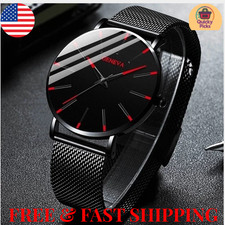 Waterproof Men's Watch Stainless Steel Quartz Luminous Classic Watches Business