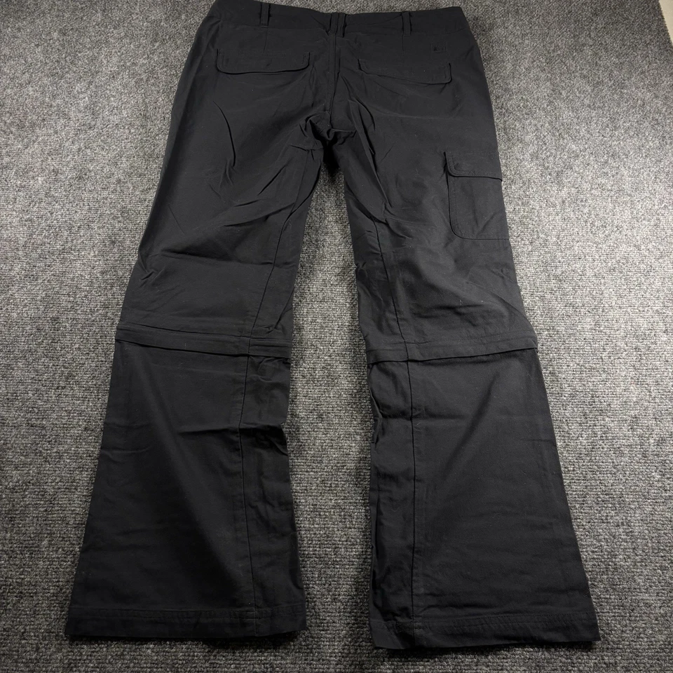 REI Cargo Pants Women's 8 Petite Black Zip off Convertible Crop UPF 50+ - Image 3 of 4