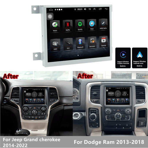 8.4'' Android 14 Stereo Radio GPS Head Unit 4GB+32GB For Dodge Ram Chrysler Jeep - Bild 20 von 20