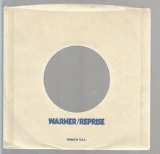 Company Sleeve 45 WARNER / REPRISE - w/ Blue Lettering 1975-1979 