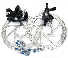 Hayes MX Comp Mechanical MTB Bike Disc Brake Set Front+Rear Black W/160mm Rotors