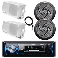 Pyle Bluetooth Stereo Receiver, 2x 5.25" 180W 2x 3.5" 200W Speakers, Antenna