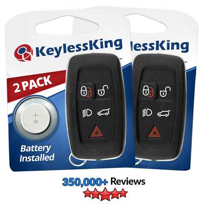 2x Replacement Remote Keyless Entry Key Smart Fob for Land Rover Range Rover