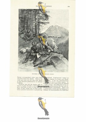 Engineers Survey, Dan Dunn's Outfit, USA, Buchillustration (Druck), 1891