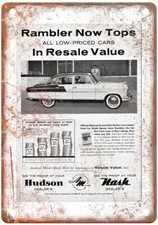 Vintage 1955 Nash Automobile Ad Retro Look Reproduction Metal Sign A3708