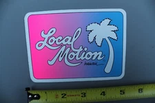 LOCAL MOTION Hawaii Surfboards Aloha Neon Pink Purple 80's LM1 Surfing STICKER