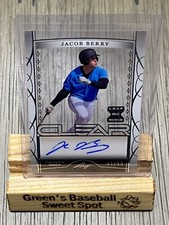 2022 Leaf Trinity Baseball Jacob Berry Clear Auto XRC 41/99 Miami Marlins