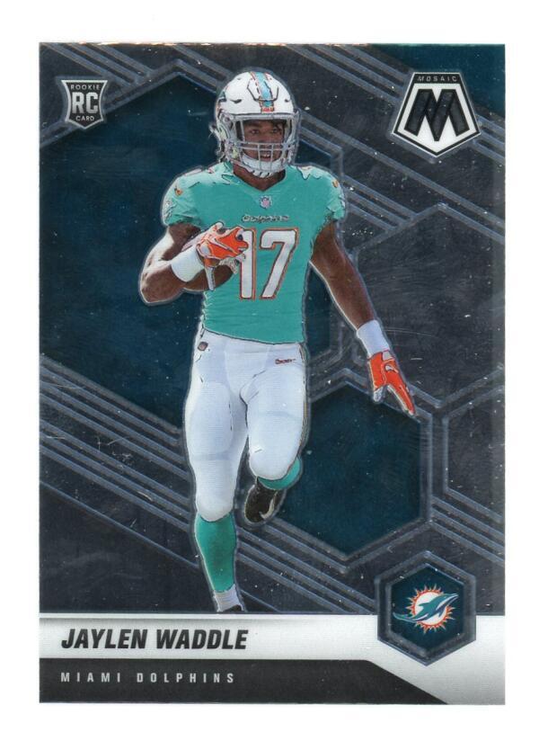 2021 Panini Mosaic #308 Jaylen Waddle Miami Dolphins Rookie