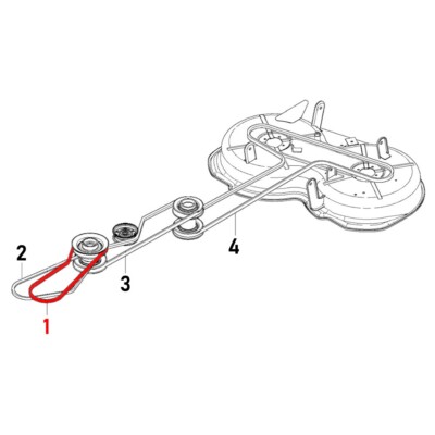 Keilriemen 589561701 für Husqvarna Rider 112 C/C5, Jonsered FR 2312 M/MA
