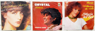 ANGELICA MARIA. CRYSTAL. MARIA DEL SOL         7'' 45 RMP  BRAND  NEW RECORDS VG.