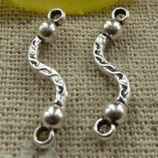 Free Ship 240 pcs tibetan silver nice connectors 23x5mm L-3930