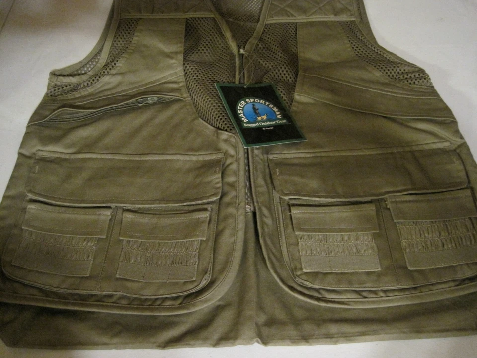MASTER SPORTSMAN RUGGED OUTDOOR GEAR TAN VEST SIZE MEDIUM-REGULAR--NEW - Image 4 of 4