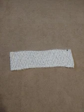 Soft Infinity Scarf - White w/ Grey and Tan Spots