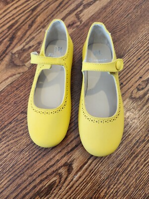 Manuela De Juan Adorable Yellow Sun Rubber Mary Jane Size 30 NWOB
