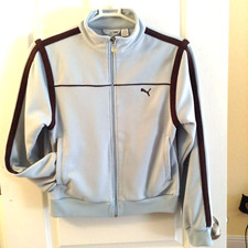 PUMA women GORGEOUS mock neck zip up sweatshirt sweater coat GENTLY PRE-OWNED  L
