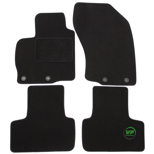 Velour FußMatten Autotepiche FüR Peugeot 4007 2007-2010 4-Tlg Bef. Rund-image