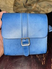 Zara Girls Blue Shoulder Purse Adj Strap Magnet Close Girl's Approx 5"x5"x2.5"