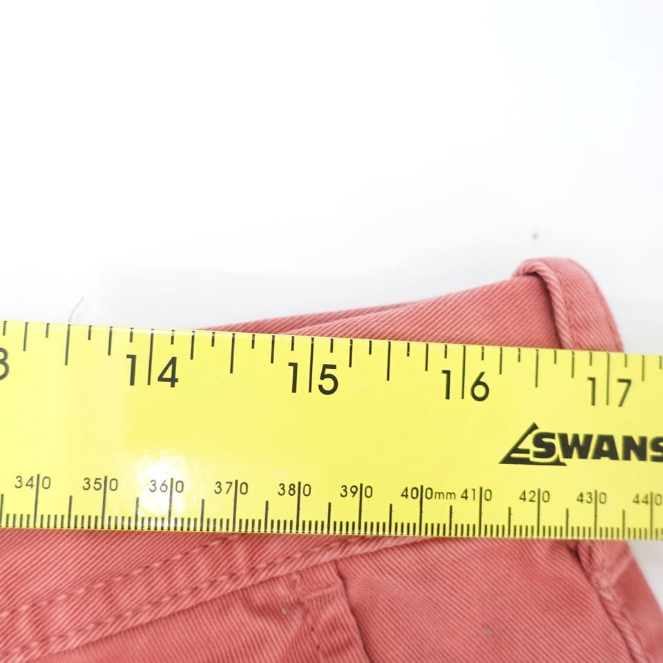 Pantalones Cortos Chinos Izod Para Hombre 34 Melocotón 100% Algodón Golf Bolsillos Cremallera Mosca Preppy Foto 2 de 4