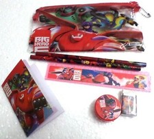 Fashion Big Hero 6 School & Office 7 in 1 Pencil Bag - One set