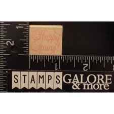 HERO ARTS RUBBER STAMPS A368 HAPPY SPRING GREETING SAYING #W12