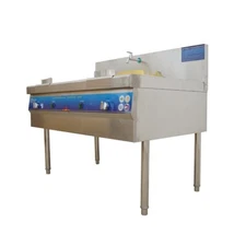 Commercial Double Burner Natural Gas / Liquefied Gas Stove Stainless Steel 110V