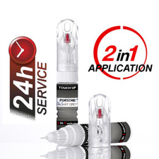 for PORSCHE M7S ACHAT/AGATE GREY PAINT TOUCH UP PEN/BRUSH SCRATCH CHIPS