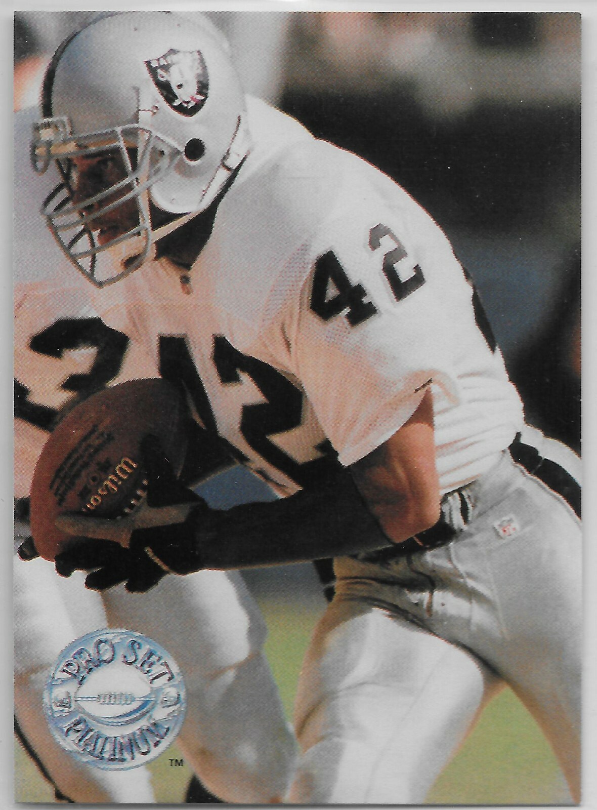 1991 Pro Set Platinum #211 Ronnie Lott HOF Los Angeles Raiders USC
