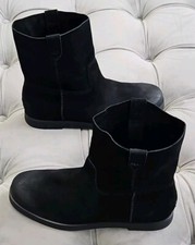 UGG 1130527 Alida Black Suede Short Unlined Pull On Booties Womens Shoes 8