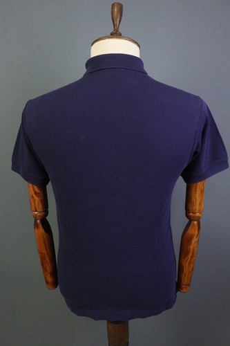 Lacoste Blue Short Sleeve Crocodile Logo Polo Shirt Size 3 - Picture 16 of 21