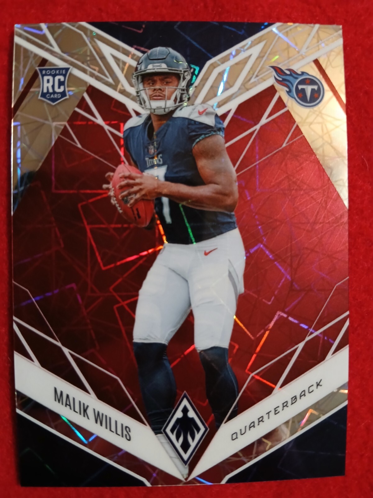 2022 Panini Phoenix - Rookies Red Lazer #103 Malik Willis /150 (RC)