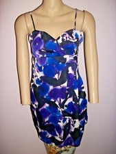One Clothing Women;s Spaghetti Strap Multi Print Lined Dress Size Small