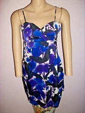 One Clothing Women;s Spaghetti Strap Multi Print Lined Dress Size Small