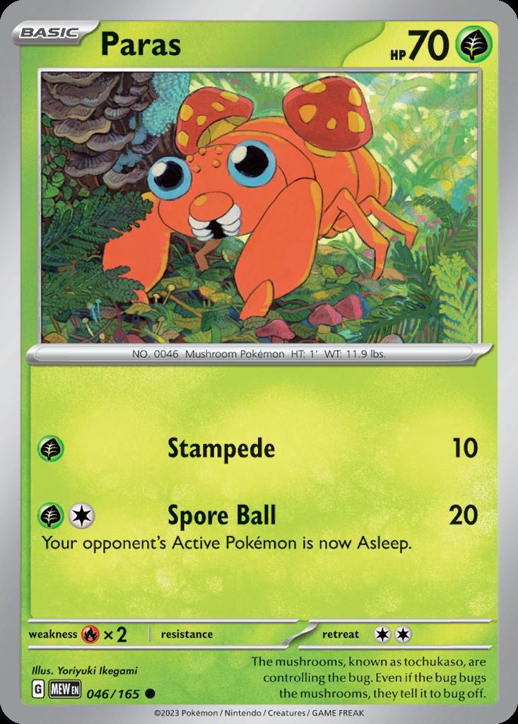 Pokemon Paras (46/207) 151 NM