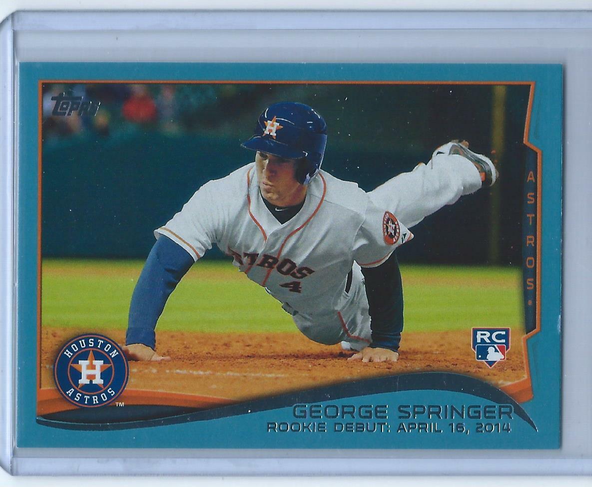 2014 Topps Update George Springer RC #210 - Blue Border - Houston Astros