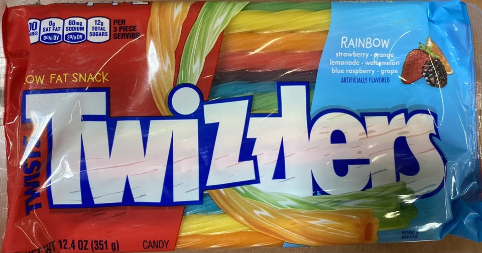 10x TWIZZLERS Twists RAINBOW Licorice Candy 12.4 oz Bag FREE SHIP - 10 PACK - Image 2 of 3
