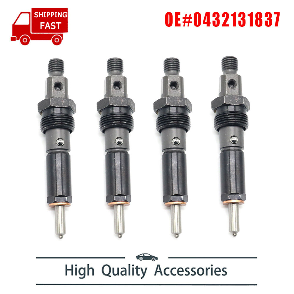 4X New FUEL INJECTORS 0432131837 FOR DODGE CUMMINS 5.9L 6BT DIESEL