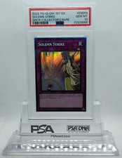 YUGIOH 1ST GRCR-EN059 SOLEMN STRIKE COLLECTOR'S RARE PSA 10 GEM MINT #72329056
