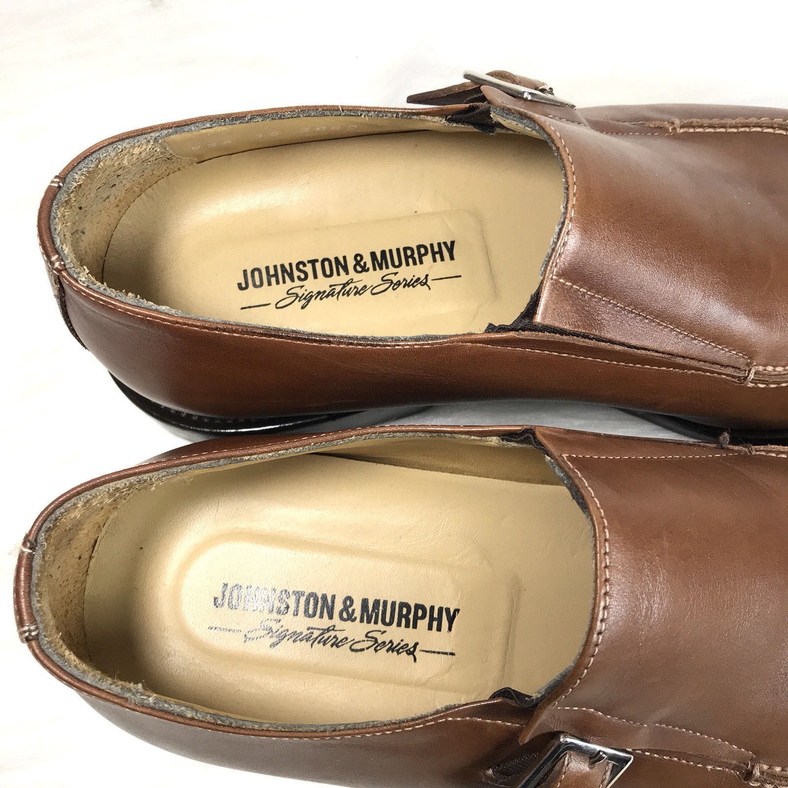 Johnston & Murphy Shoes Men’s 8M Brown Monk Strap… - image 10