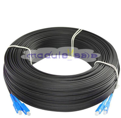500M Outdoor SC SM Duplex FTTH Drop Patch Cord SC G657 Fiber Optic Cable Jumper